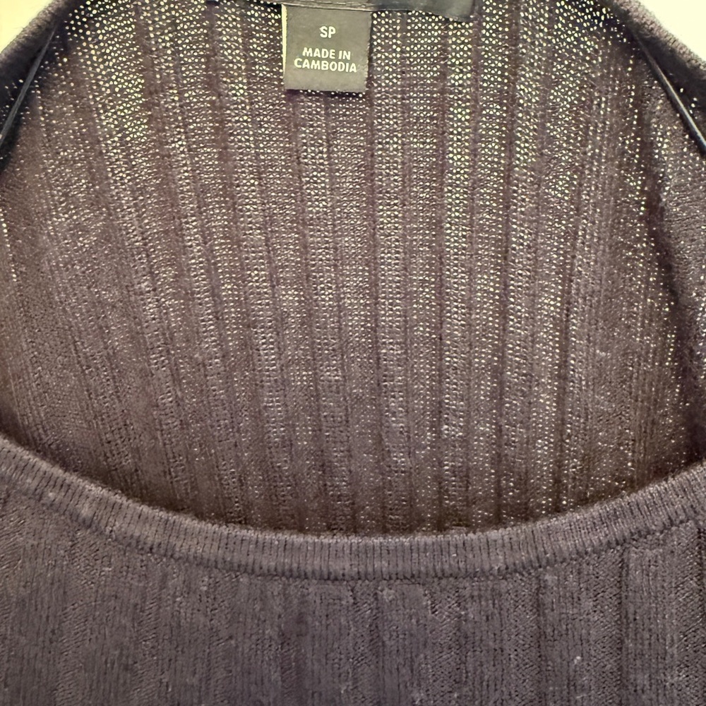 Black Ribbed Knit Sweater - Picture 4 of 4